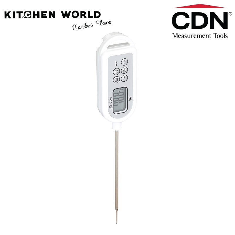 CDN DTW450 ProAccurate 4 1/2 Digital Waterproof Pocket Probe / Dishwasher  Thermometer