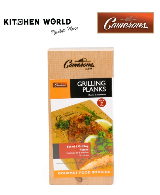 Camerons ACGPX8 Grilling Planks 8 Pack Combo4 Alder,4 Cedar คิทเช่น